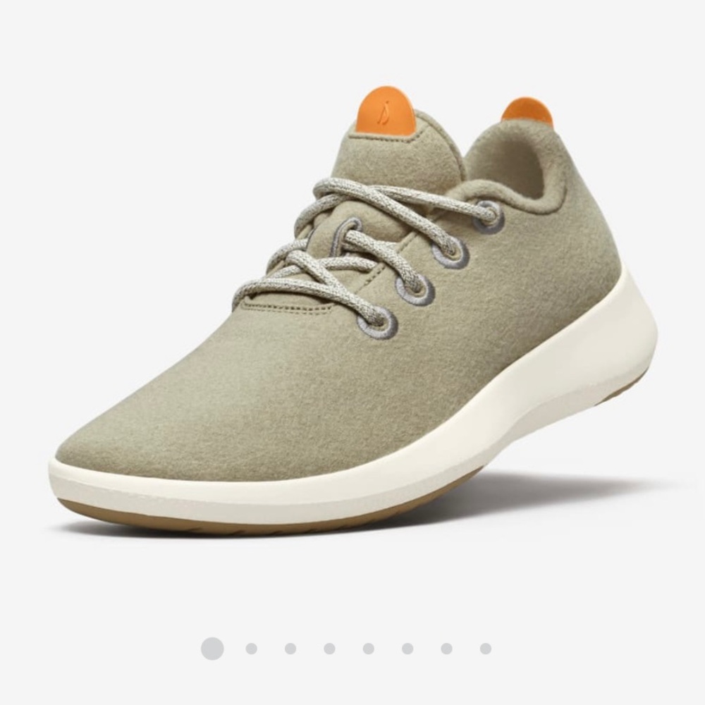 Allbirds Wool Runner Mizzles Womens Size 8 Cardamom Cream Sole Shoes grey